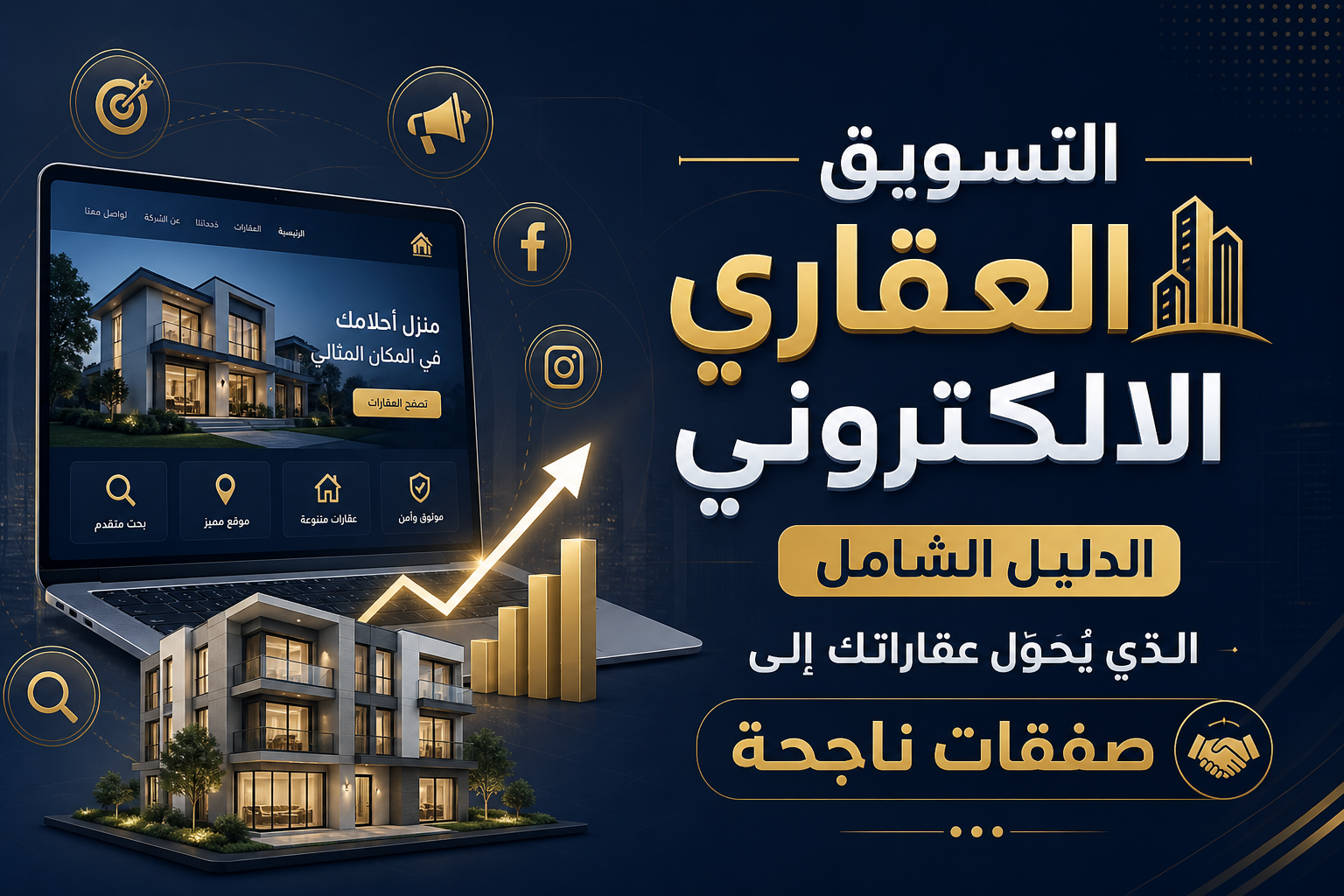 التسويق العقاري الالكتروني 2026 الدليل الشامل الذي يُحوّل عقاراتك إلى صفقات ناجحة